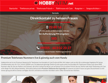 Tablet Screenshot of hobbyintim.net